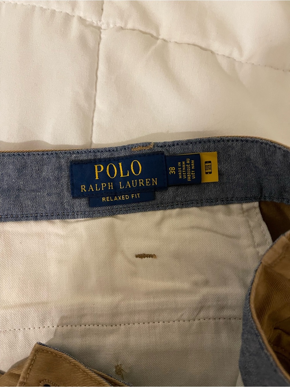 Ralph Lauren Tan Flat-Front Men's Shorts - Picture 3 of 3